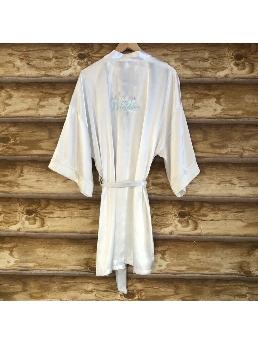 Gilligan & O’Malley white satin Bride robe size M/L - Picture 4 of 10